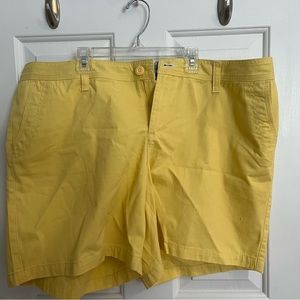 Yellow plus size shorts 18W - NWT